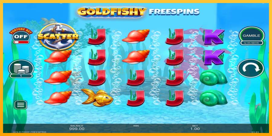 Gold Fishy Free Spins mesin permainan untuk uang, gambar 2