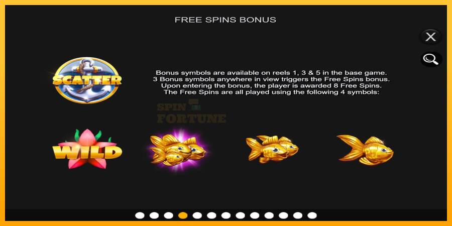 Gold Fishy Free Spins mesin permainan untuk uang, gambar 5