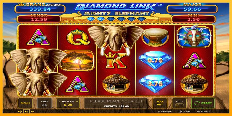 Diamond Link: Mighty Elephant mesin permainan untuk uang, gambar 1