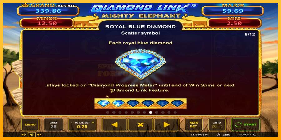 Diamond Link: Mighty Elephant mesin permainan untuk uang, gambar 6