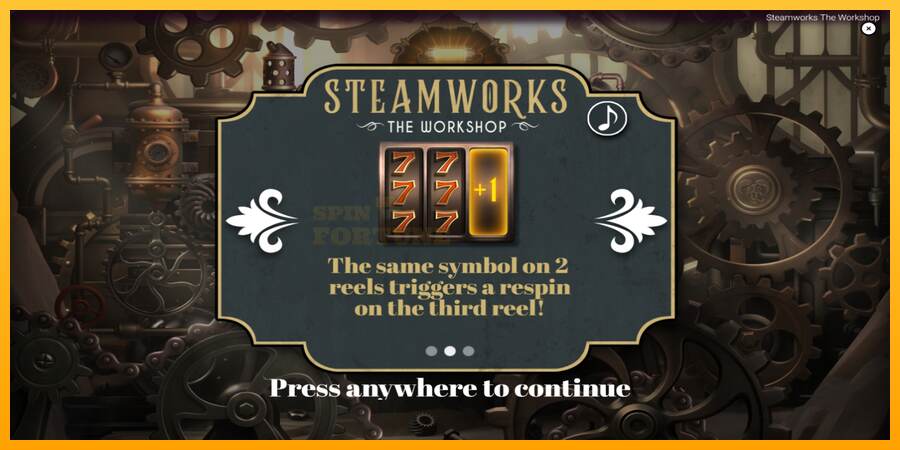 Steamworks - The Workshop mesin permainan untuk uang, gambar 1