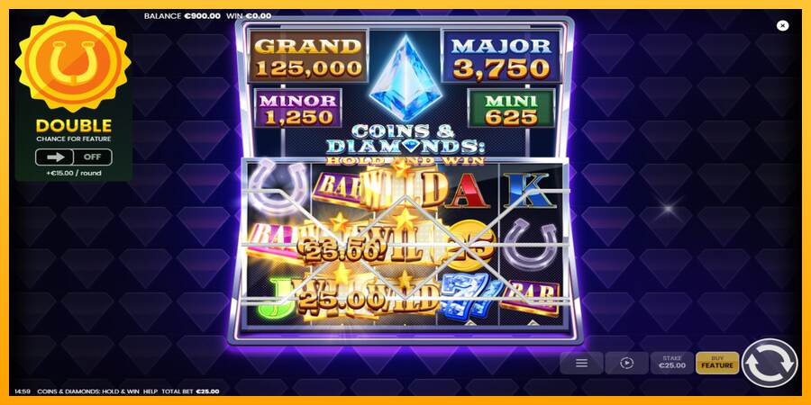 Coins & Diamonds: Hold and Win mesin permainan untuk uang, gambar 3