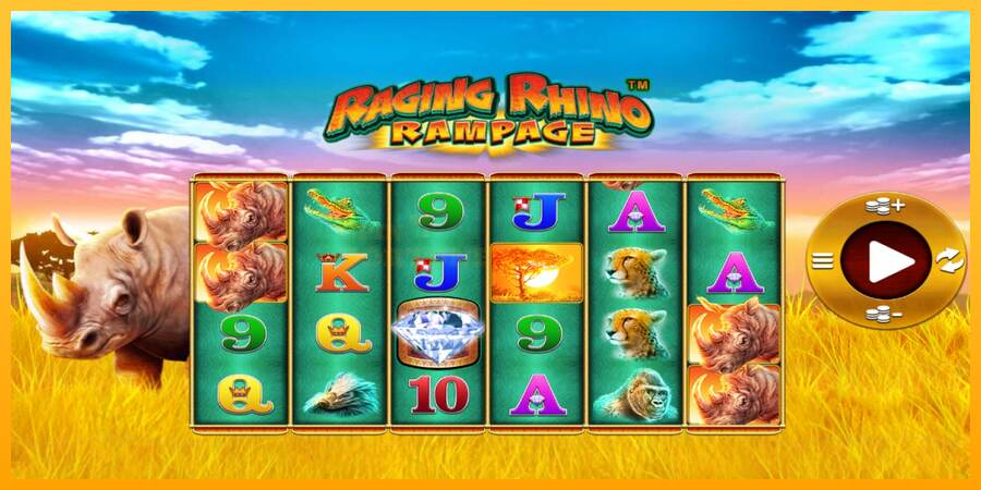 Raging Rhino Rampage mesin permainan untuk uang, gambar 1