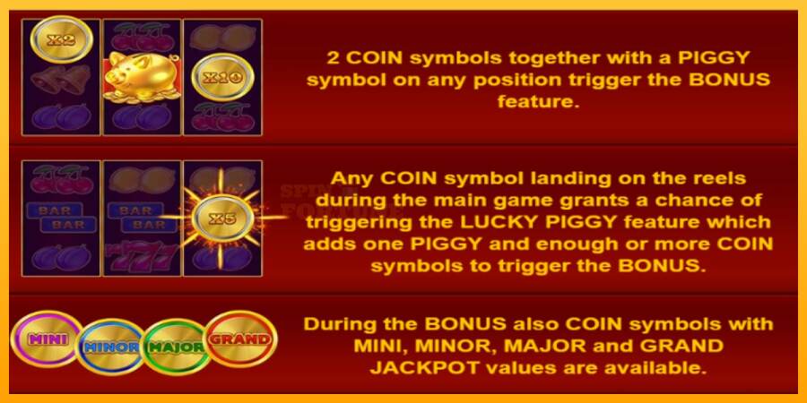 Lucky Piggies 2 Hold & Win mesin permainan untuk uang, gambar 5