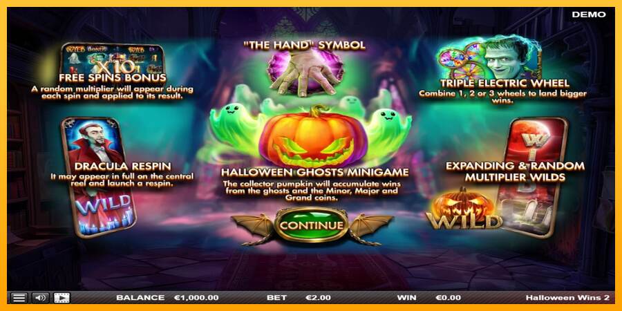 Halloween Wins 2 mesin permainan untuk uang, gambar 1