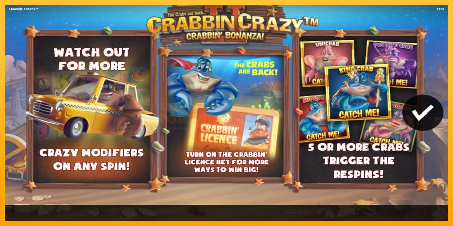 Crabbin Crazy 2 mesin permainan untuk uang, gambar 1