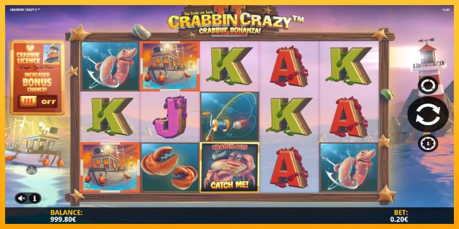 Crabbin Crazy 2 mesin permainan untuk uang, gambar 2