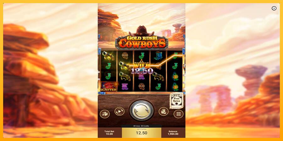 Gold Rush Cowboys mesin permainan untuk uang, gambar 3