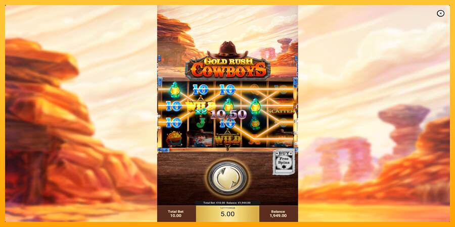 Gold Rush Cowboys mesin permainan untuk uang, gambar 5