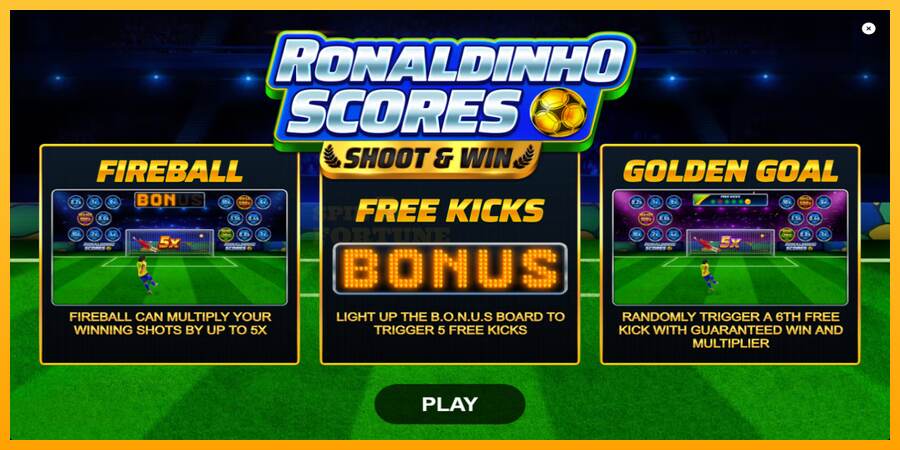 Ronaldinho Scores Shoot & Win mesin permainan untuk uang, gambar 1