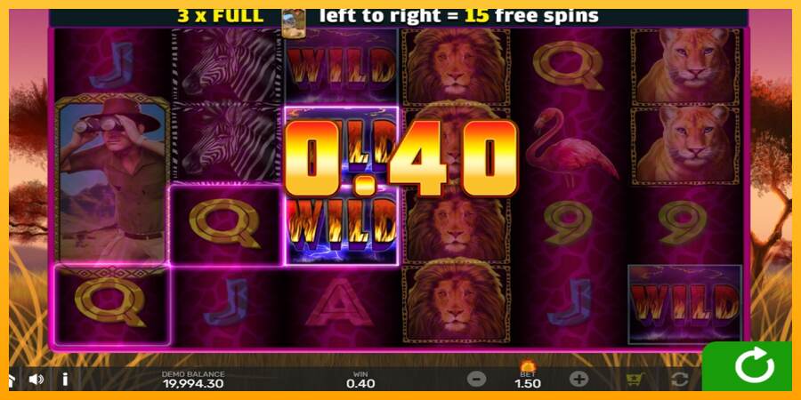 Wild Lion with Reel Bingo mesin permainan untuk uang, gambar 3