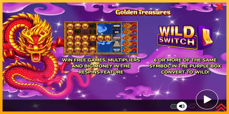 Golden Treasures mesin permainan untuk uang, gambar 1