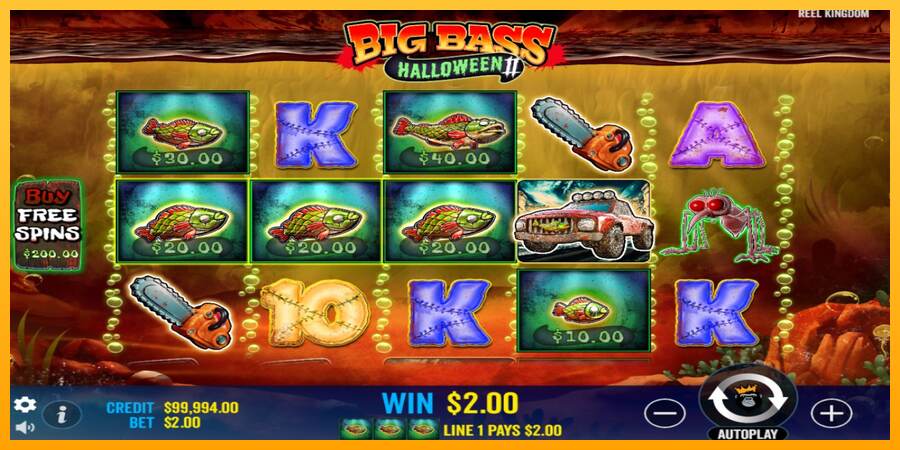 Big Bass Halloween II mesin permainan untuk uang, gambar 3