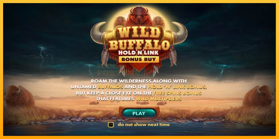 Wild Buffalo Hold N Link Bonus Buy mesin permainan untuk uang, gambar 1