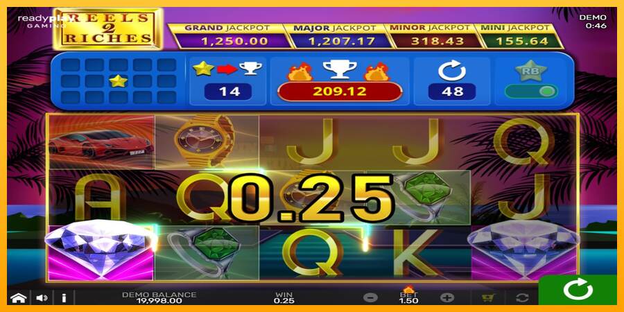 Reels 2 Riches with Reel Bingo mesin permainan untuk uang, gambar 2