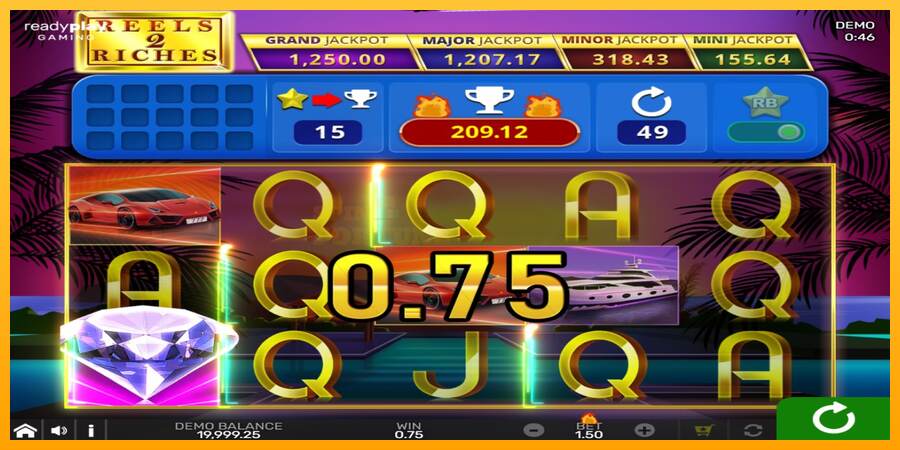 Reels 2 Riches with Reel Bingo mesin permainan untuk uang, gambar 3