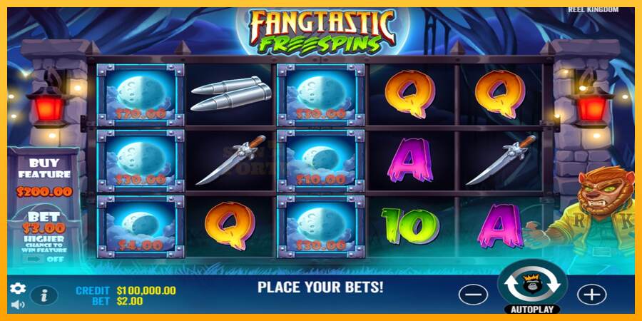 Fangtastic Freespins mesin permainan untuk uang, gambar 2