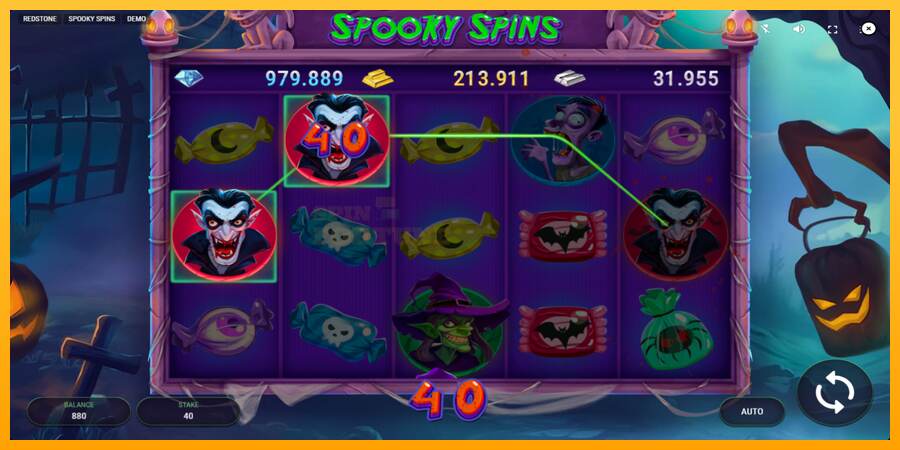 Spooky Spins mesin permainan untuk uang, gambar 3