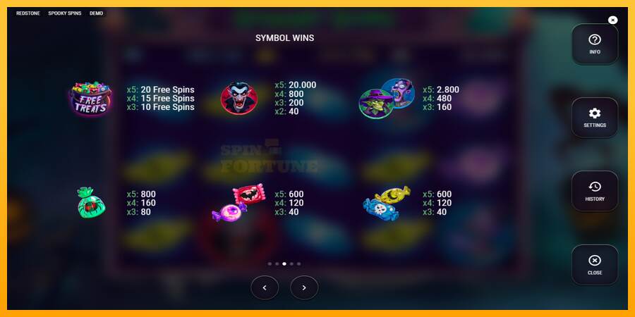 Spooky Spins mesin permainan untuk uang, gambar 6