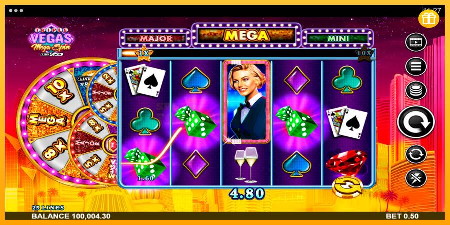 Triple Vegas Mega Spin mesin permainan untuk uang, gambar 2