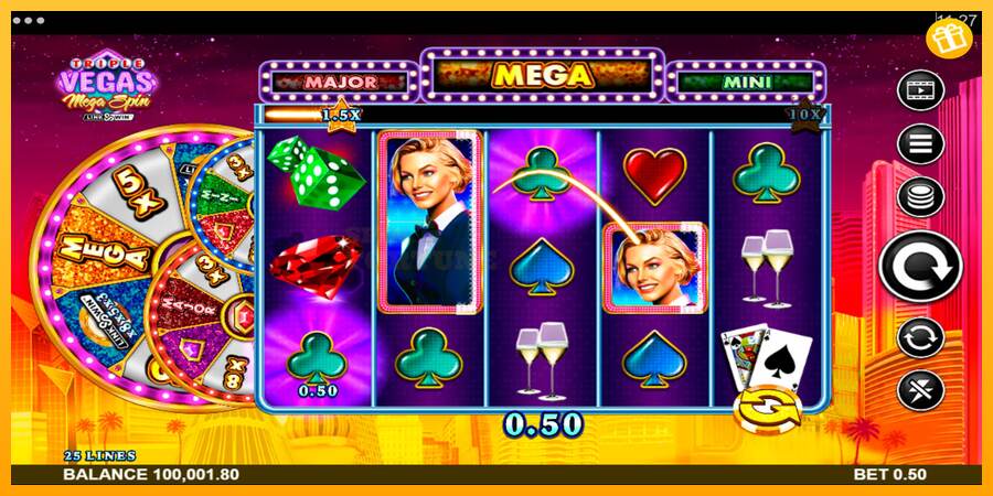 Triple Vegas Mega Spin mesin permainan untuk uang, gambar 4