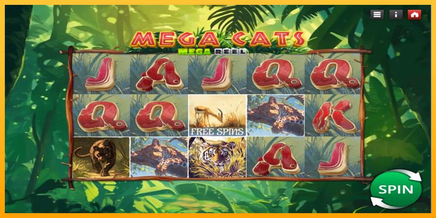 Mega Cats Mega Reel mesin permainan untuk uang, gambar 1