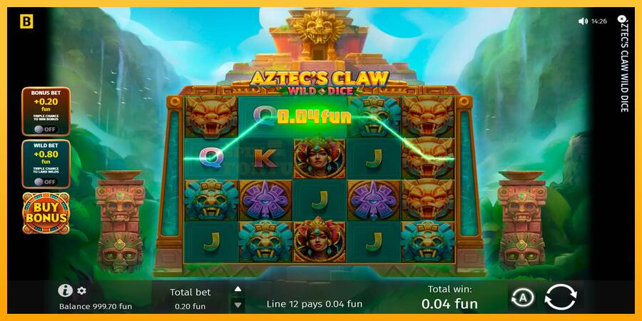 Aztecs Claw Wild Dice mesin permainan untuk uang, gambar 5