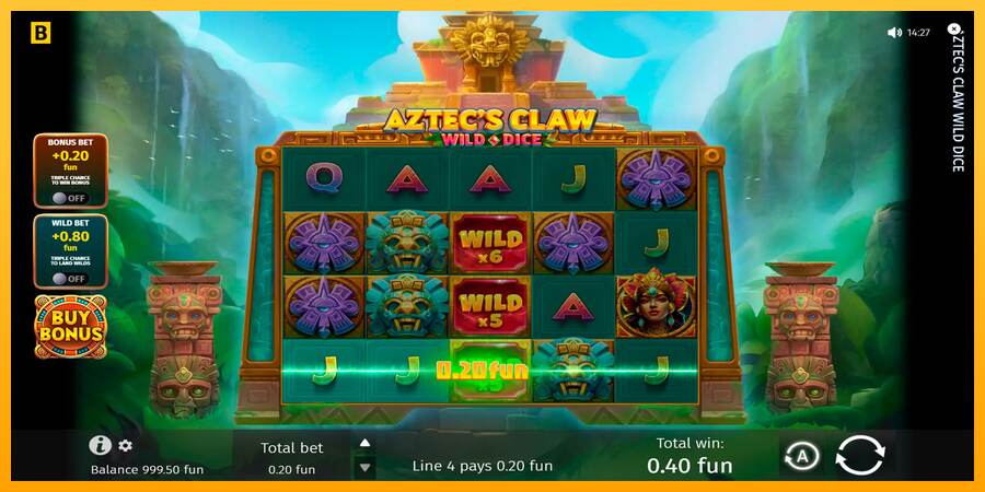 Aztecs Claw Wild Dice mesin permainan untuk uang, gambar 6