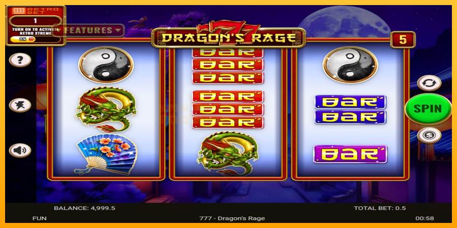 777 - Dragons Rage mesin permainan untuk uang, gambar 2