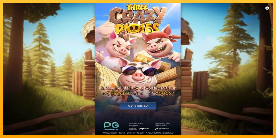 Three Crazy Piggies mesin permainan untuk uang, gambar 1