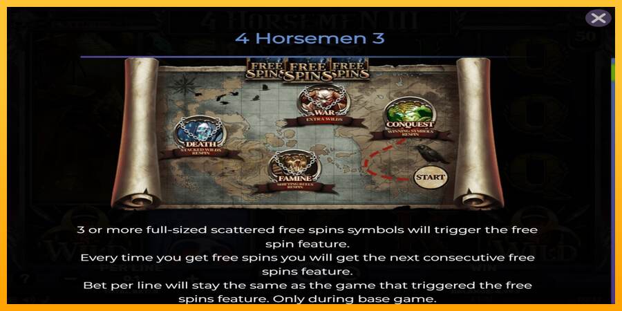 4 Horsemen III mesin permainan untuk uang, gambar 4