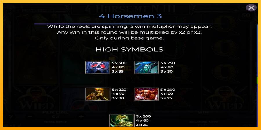 4 Horsemen III mesin permainan untuk uang, gambar 7