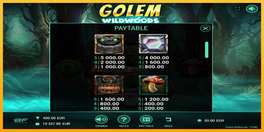 Golem Wildwoods mesin permainan untuk uang, gambar 4