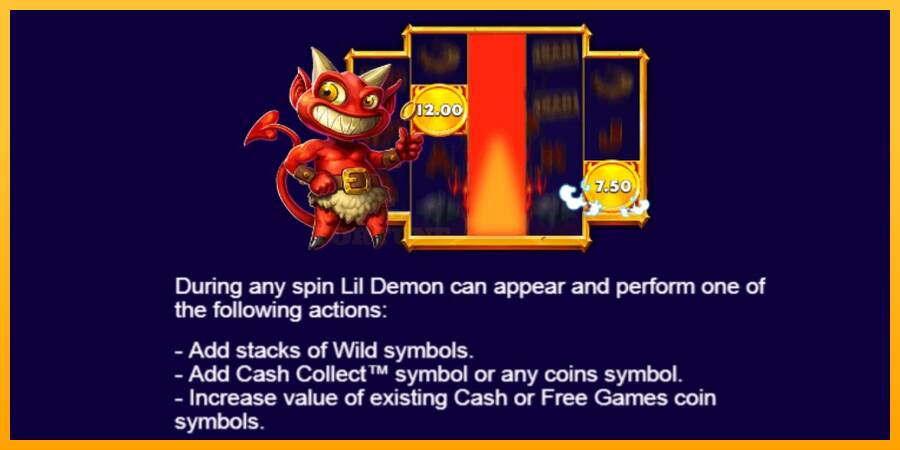 Lil Demon Mega Cash Collect mesin permainan untuk uang, gambar 5