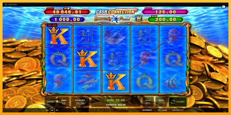 Cash Connection Dolphins Pearl mesin permainan untuk uang, gambar 3