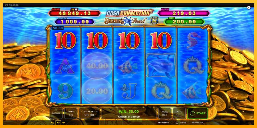 Cash Connection Dolphins Pearl mesin permainan untuk uang, gambar 4