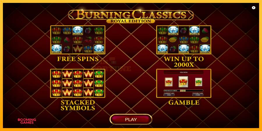 Burning Classics Royal Edition mesin permainan untuk uang, gambar 1