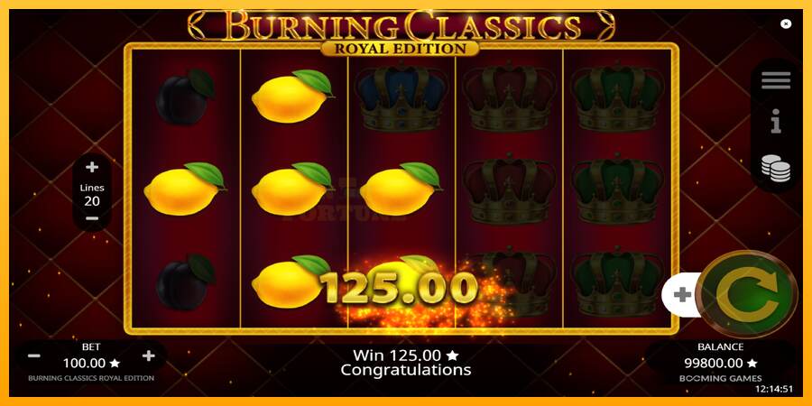 Burning Classics Royal Edition mesin permainan untuk uang, gambar 3