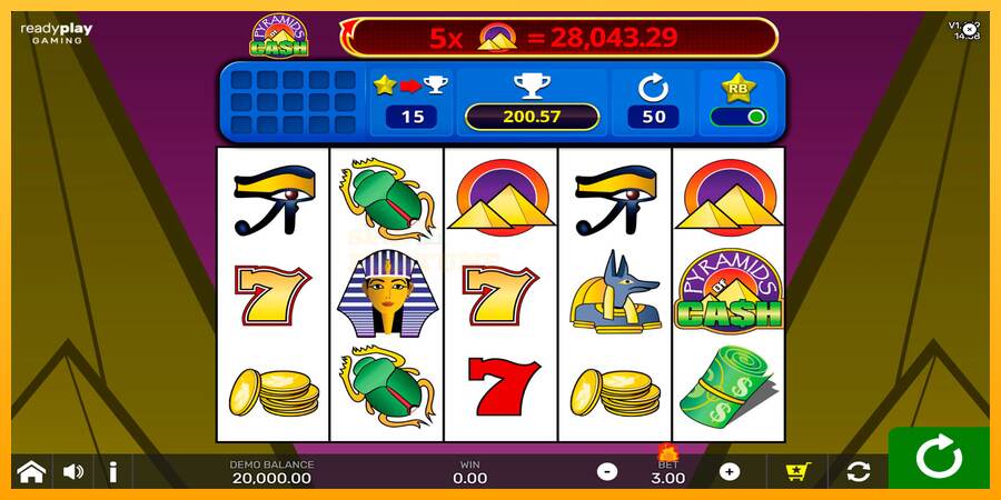 Pyramids of Cash with Reel Bingo mesin permainan untuk uang, gambar 1