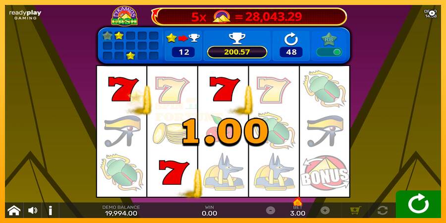 Pyramids of Cash with Reel Bingo mesin permainan untuk uang, gambar 2