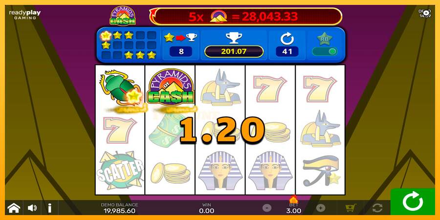 Pyramids of Cash with Reel Bingo mesin permainan untuk uang, gambar 3