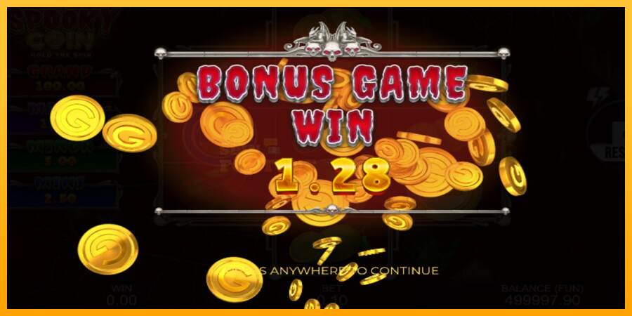 Spooky Coin Hold The Spin mesin permainan untuk uang, gambar 5