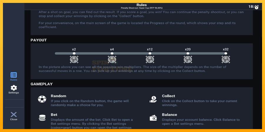 Penalty Shoot-Out: Super Cup mesin permainan untuk uang, gambar 6
