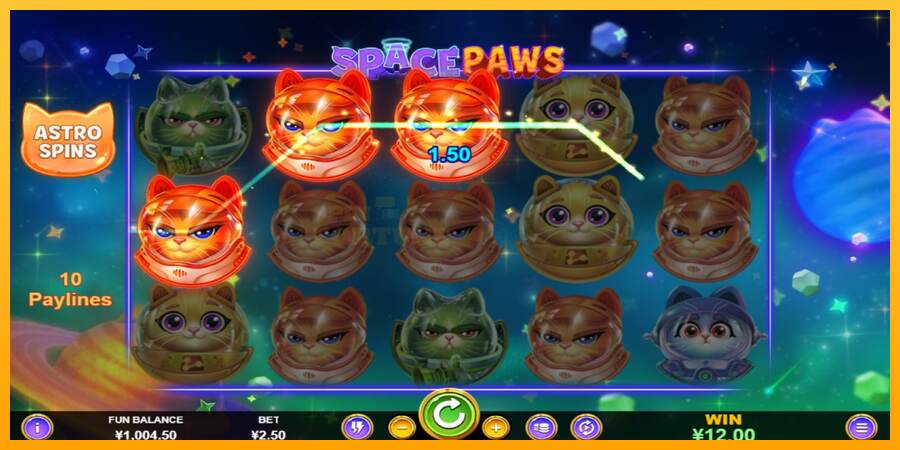 Space Paws mesin permainan untuk uang, gambar 2