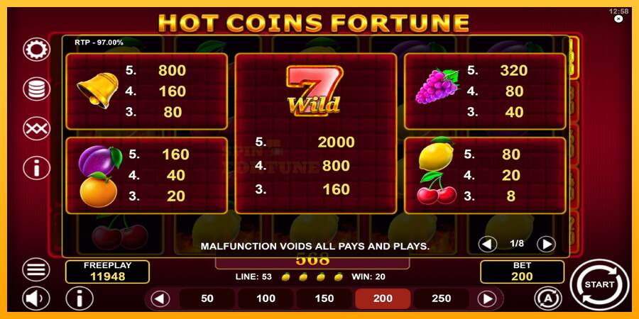 Hot Coins Fortune mesin permainan untuk uang, gambar 5