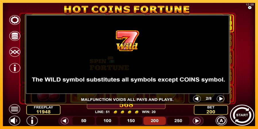 Hot Coins Fortune mesin permainan untuk uang, gambar 6