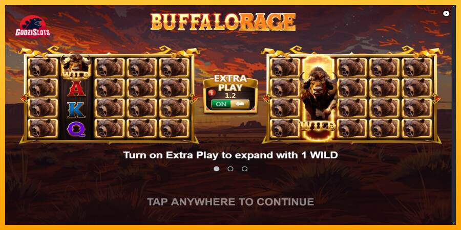 Buffalo Rage mesin permainan untuk uang, gambar 1