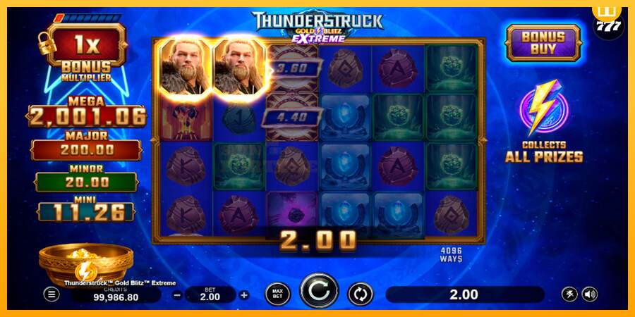 Thunderstruck Gold Blitz Extreme mesin permainan untuk uang, gambar 4