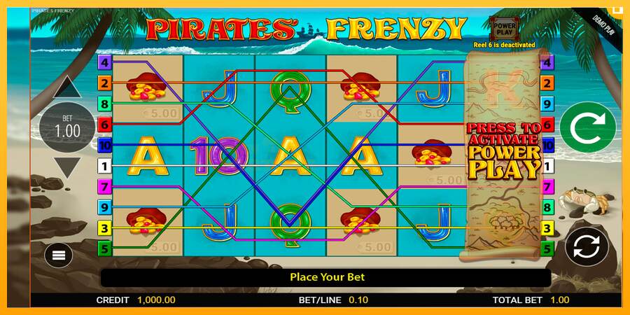 Pirates Frenzy mesin permainan untuk uang, gambar 1