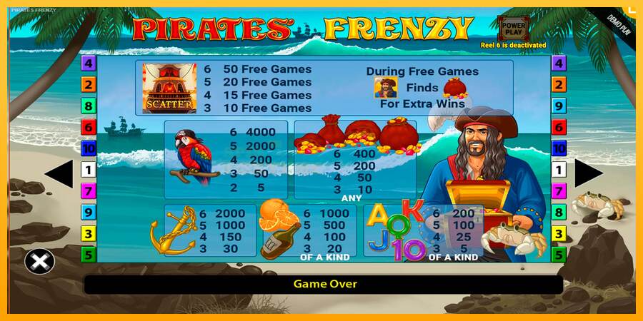 Pirates Frenzy mesin permainan untuk uang, gambar 6